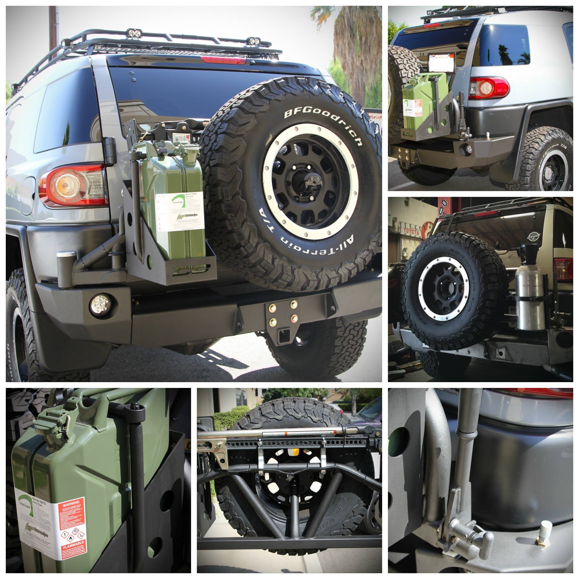 Demello froad FJ Rear Wrap Around Bumper with Tire Carrier