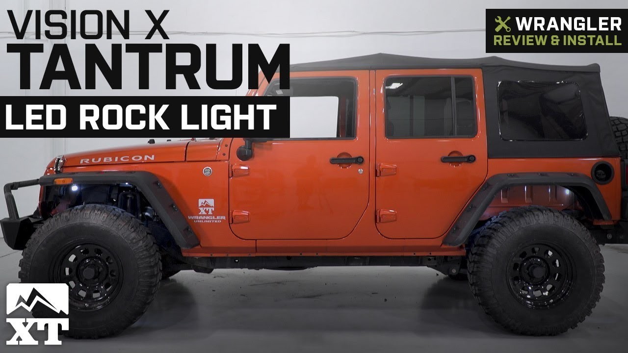 Jeep Wrangler Vision X Tantrum LED Rock Light 1987 2018 YJ TJ JK Review & Install