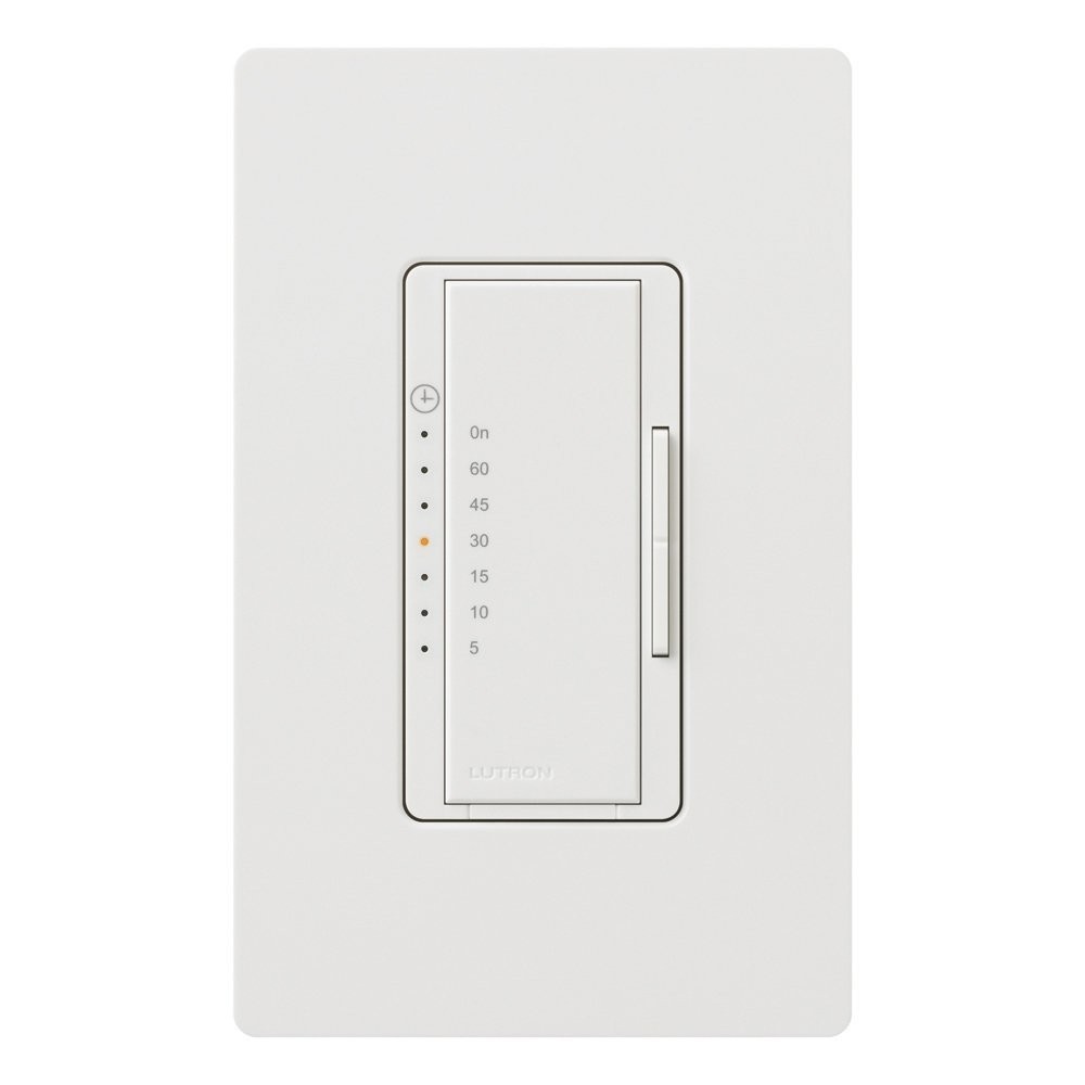 Lutron MA T51MN WH Multi Location 600 Watt Countdown Timer Switch Wall Timer Switches Amazon