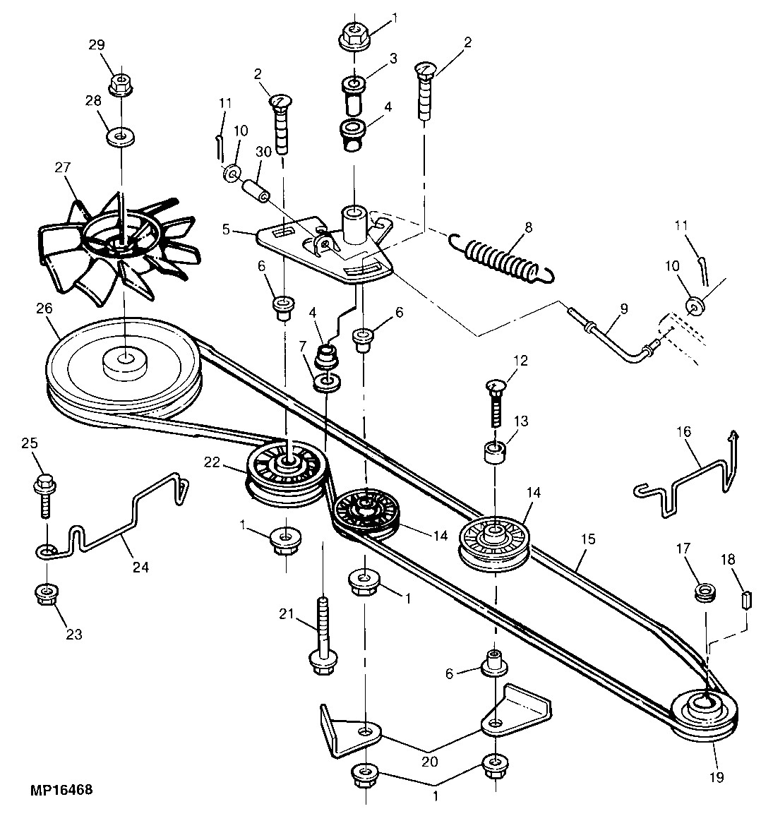 Craftsman Tractor Belt Diagram
