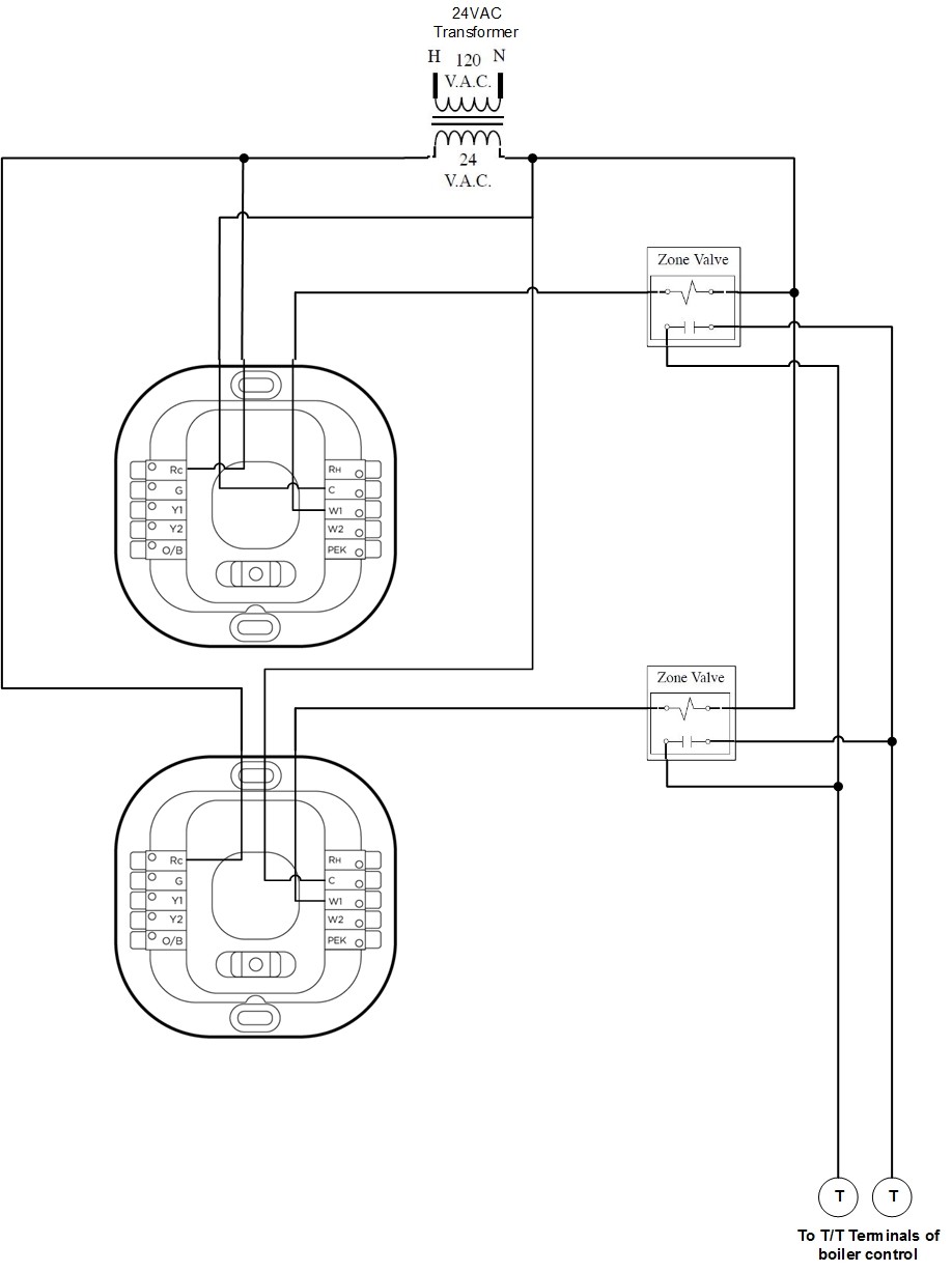 Ecobee3 Lite With 4 Wire Zone Valves For Ecobee Wiring Diagram