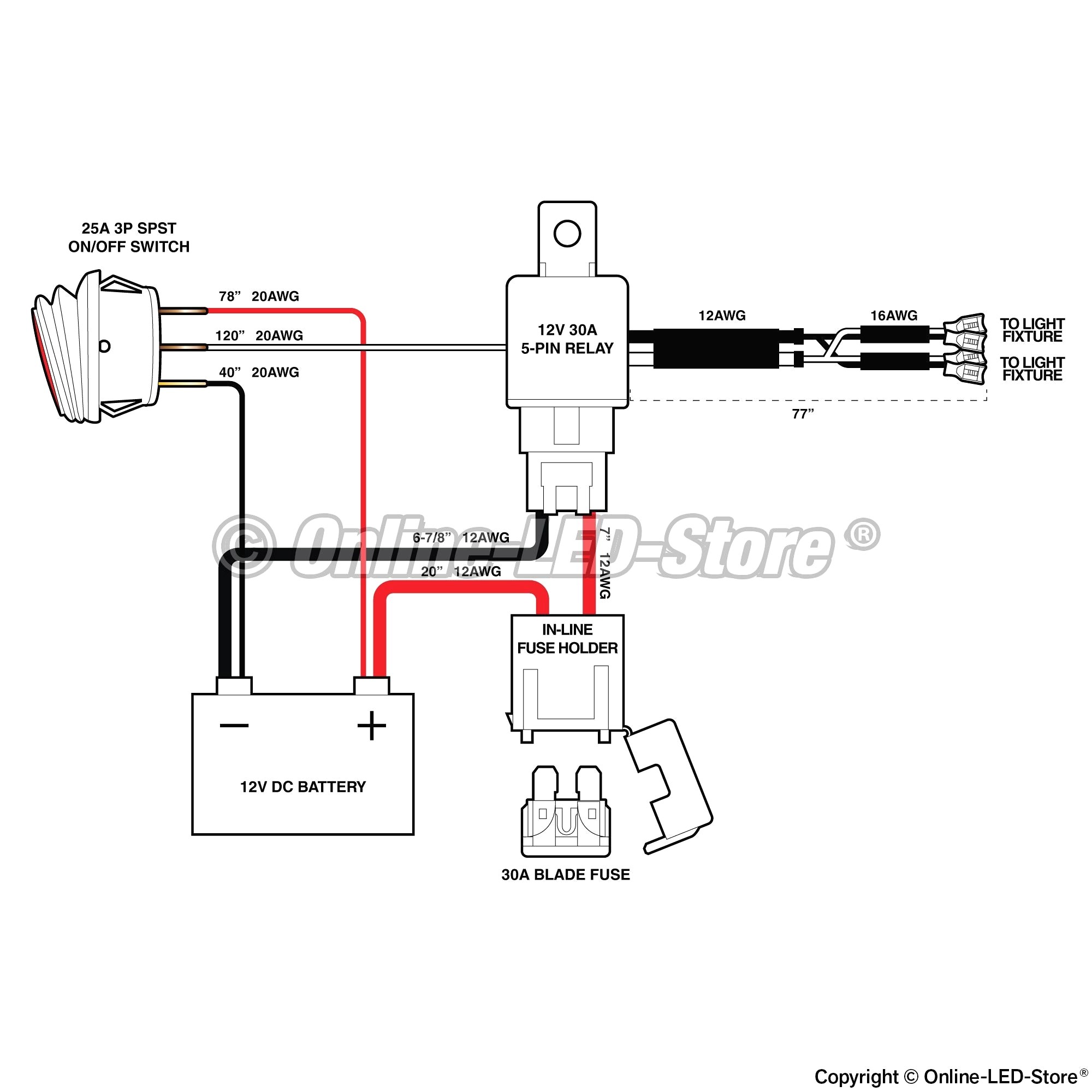 Wiring Diagram Led Light Bar Carlplant Within Relay For WIRING In