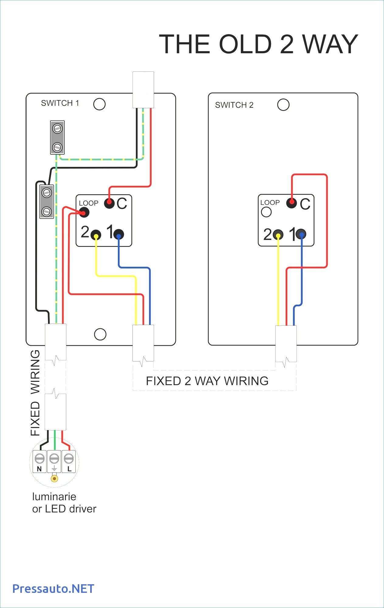 2 Way Switch Wiring Diagram Best Wiring Diagrams 2 Way Light Switch Lighting Diagram Inside