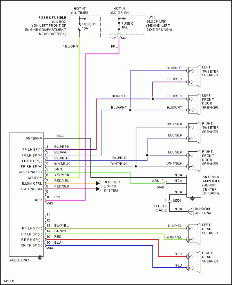 2003 Nissan Altima Stereo Wiring Diagram from mainetreasurechest.com