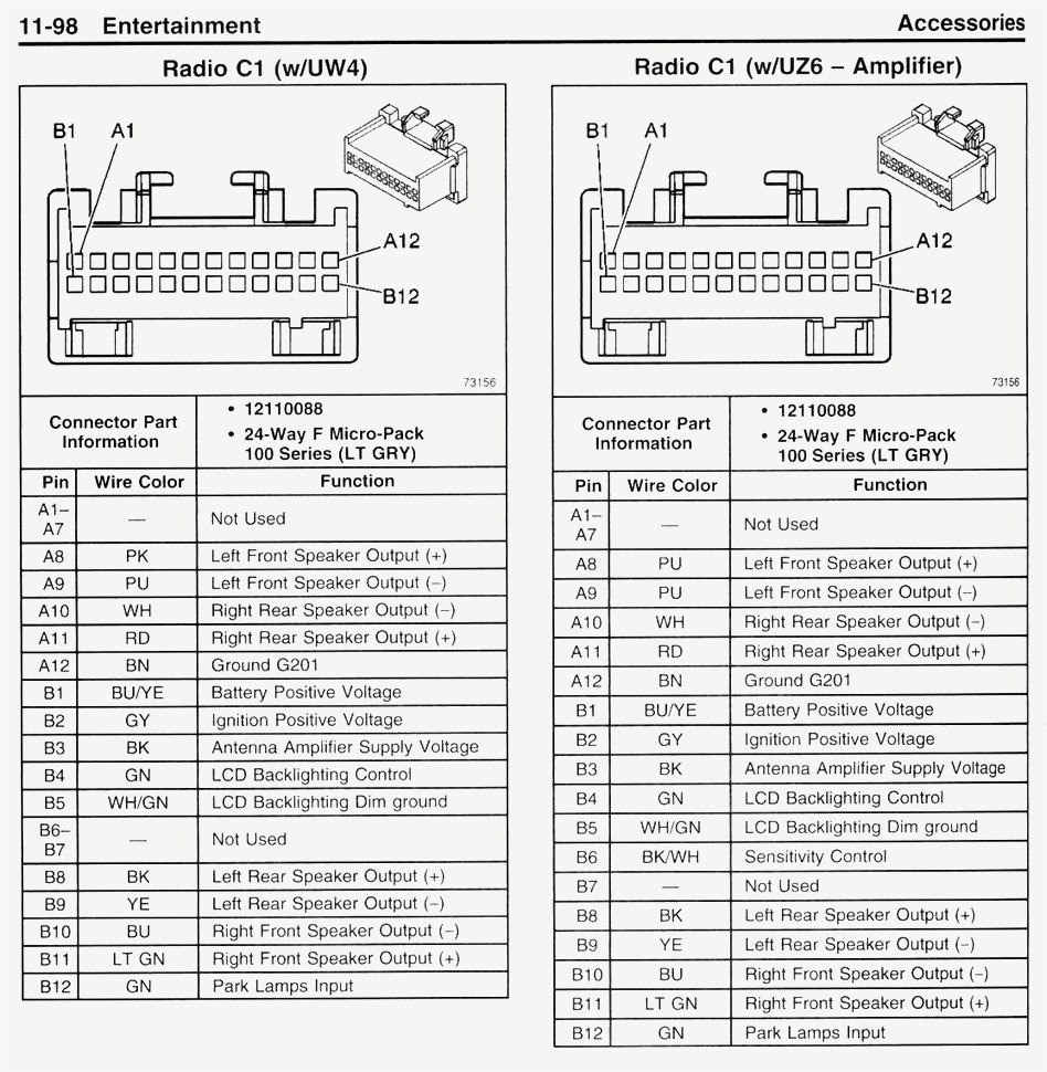 Radio Wiring Diagram 2004 Impala Chevy With Pontiac Vibe Stereo In