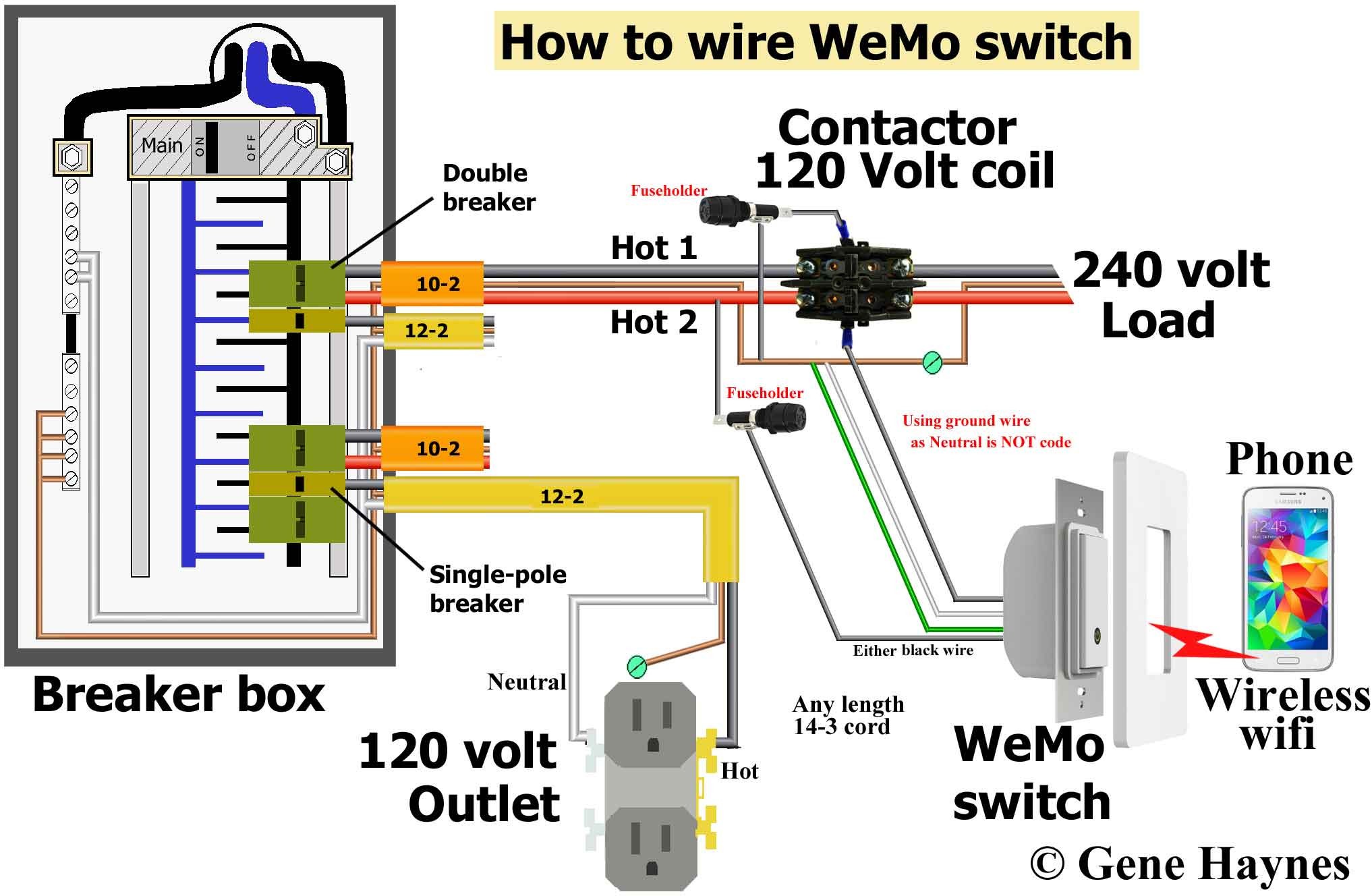 220 Switch Wiring Diagram How To Wire A 220v Double Pole Within Volt Light