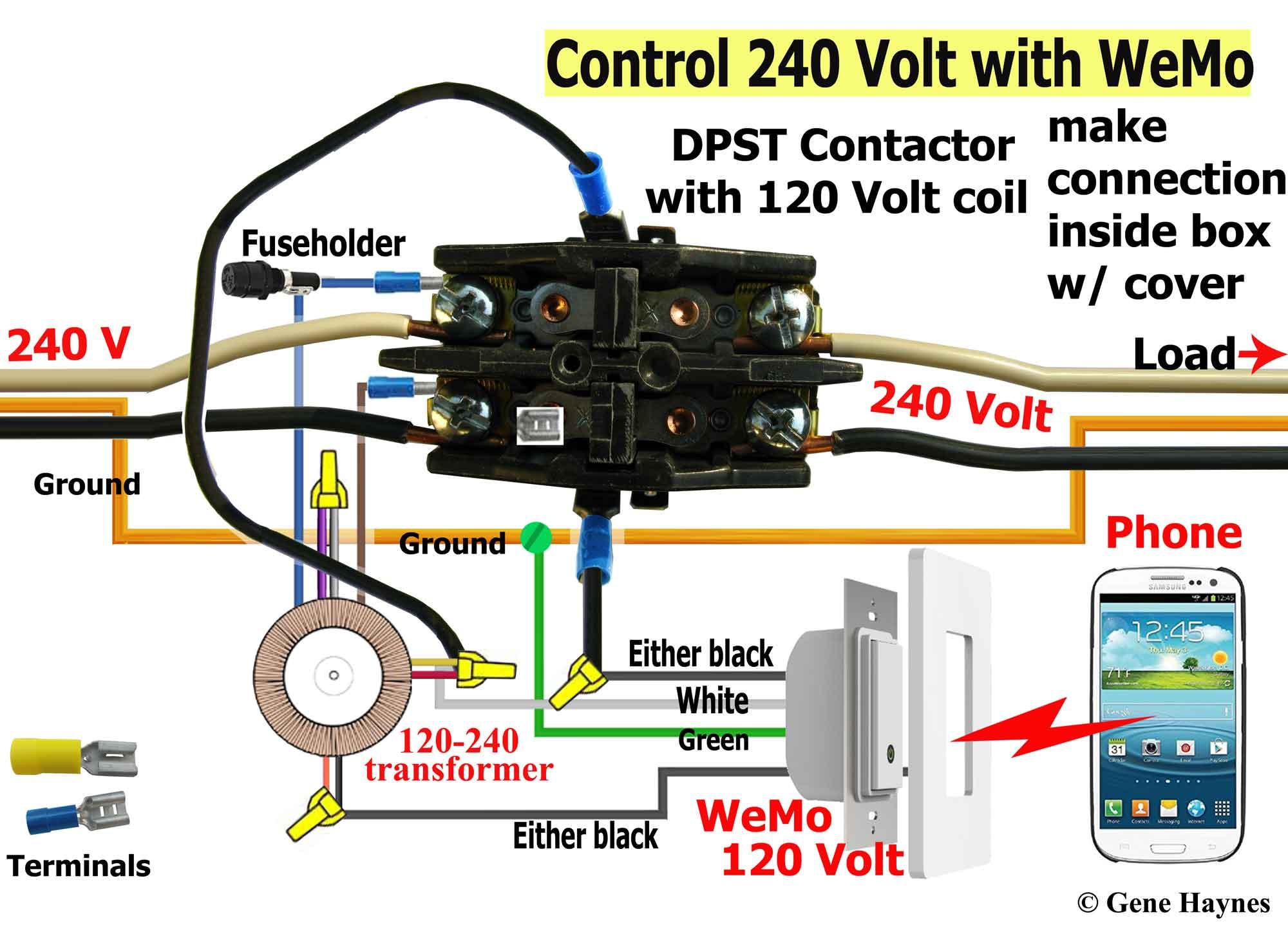 240 Volt Wiring Diagram New 240 Volt Contactor Wiring