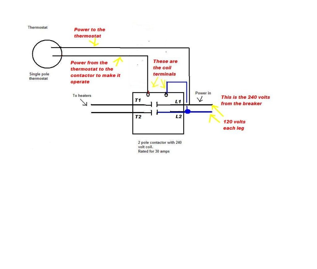 2 Pole Contactor Wiring Diagram 6 Inside 4 240 Volt