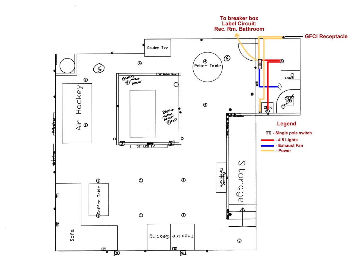 Bathroom Wiring Diagram