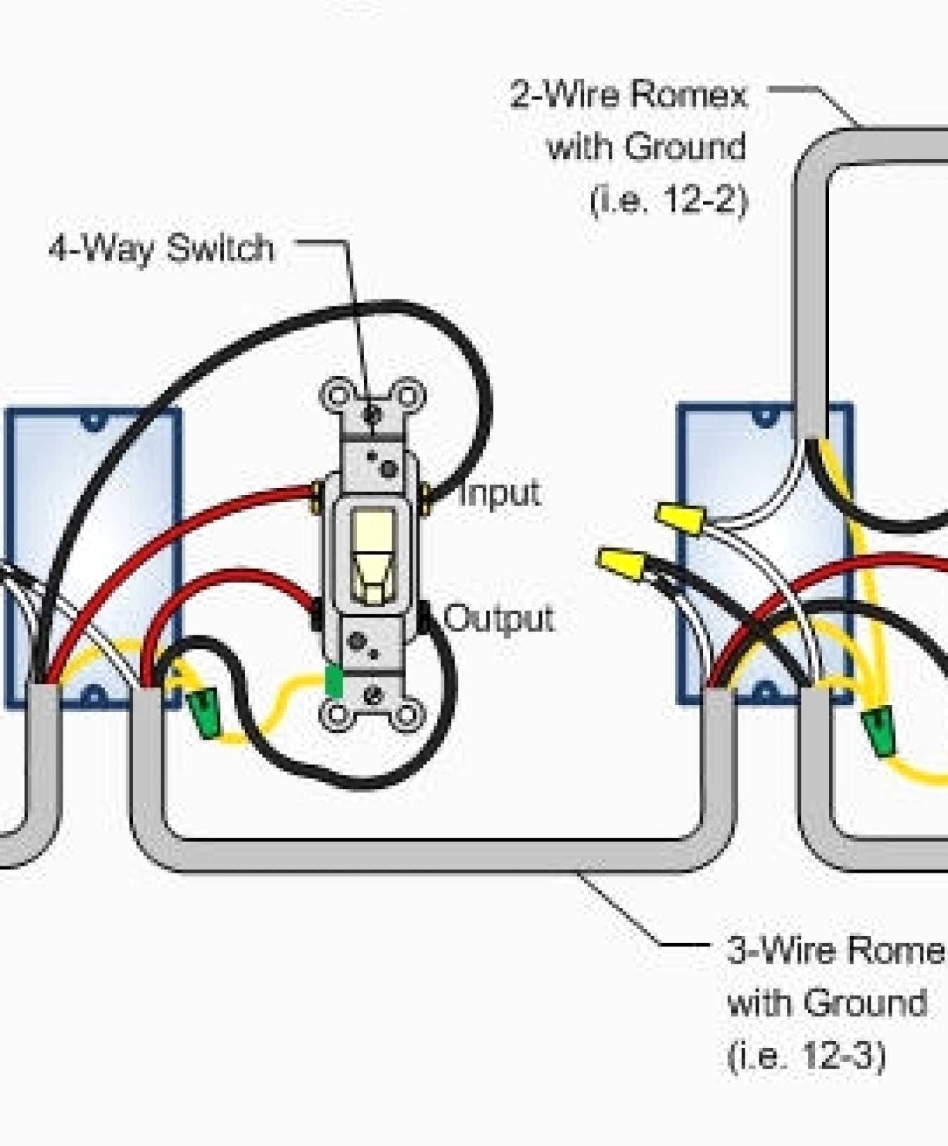 4 Way Light Switch Wiring Luxury 4 Way Switch Wiring Diagram Multiple Lights Electrical Single Light