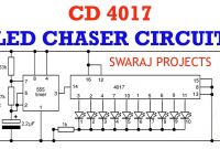 4017 Chip New How to Make Led Chaser Circuit Running Light
