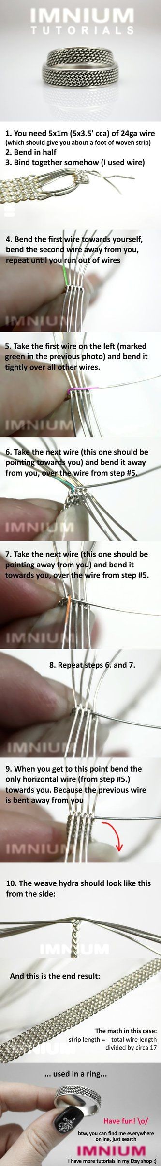 Free wire weave tutorial by IMNIUM