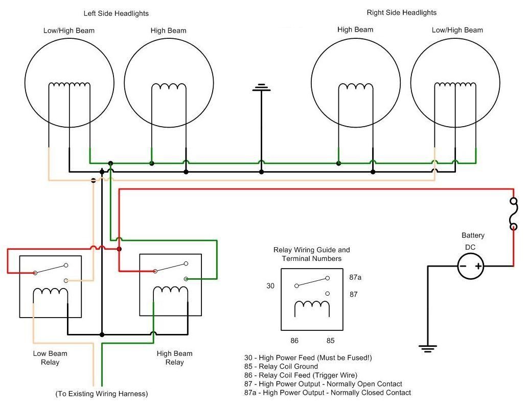 halogen headlight wiring diagrams wiring diagram hid wiring diagram h4 led wiring diagram with blueprint