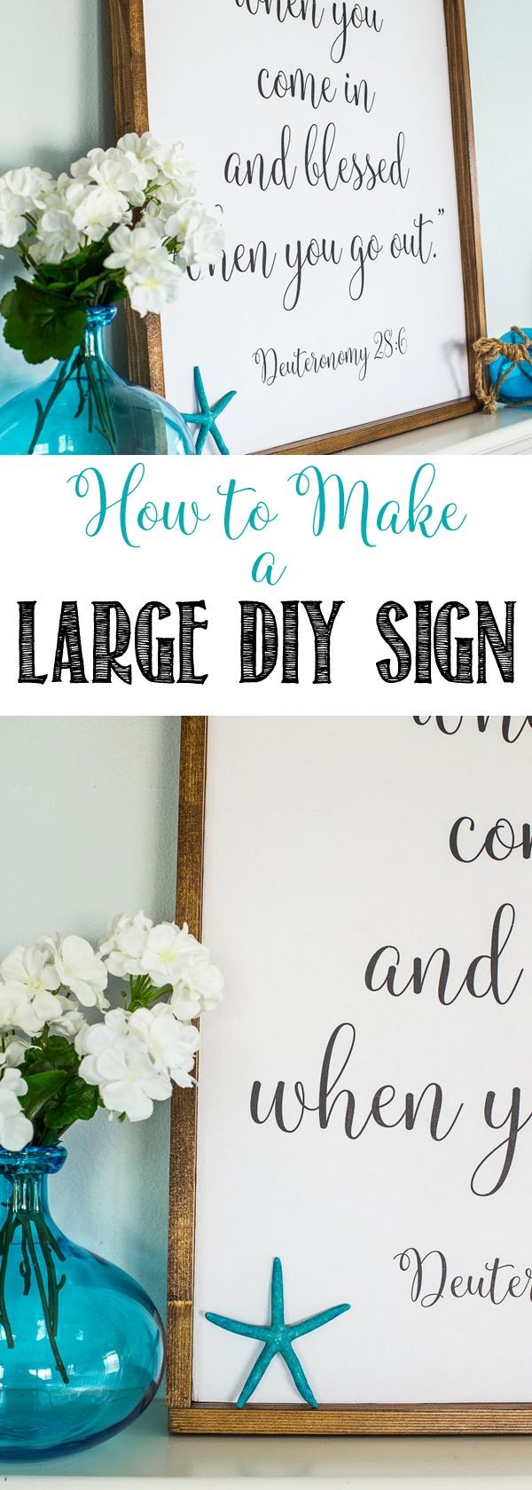 How to Make a DIY Sign Easy Rustic Wooden Sign