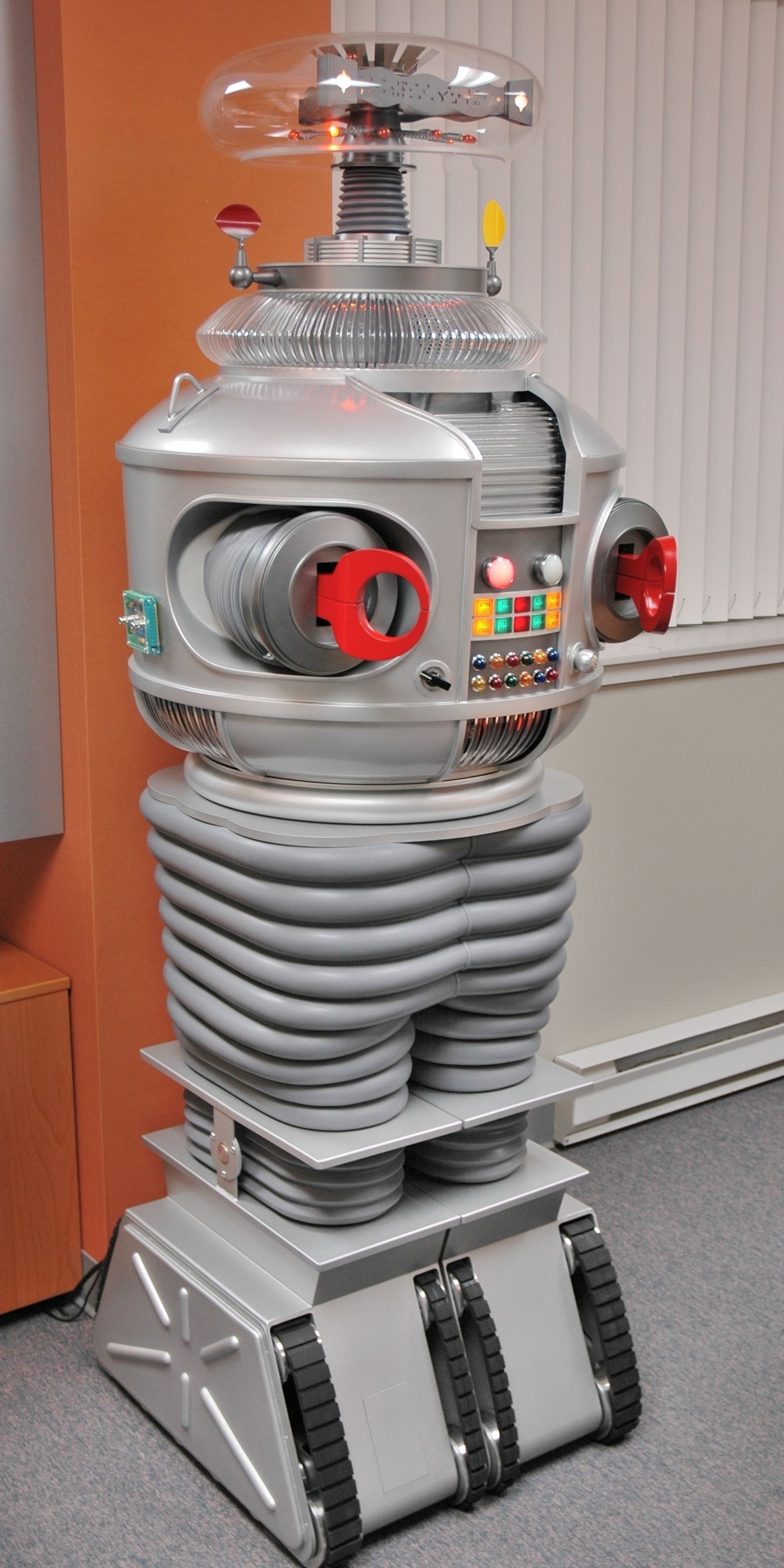 My replica B9 robot shown displayed in my office at PROPOLOGY see more at