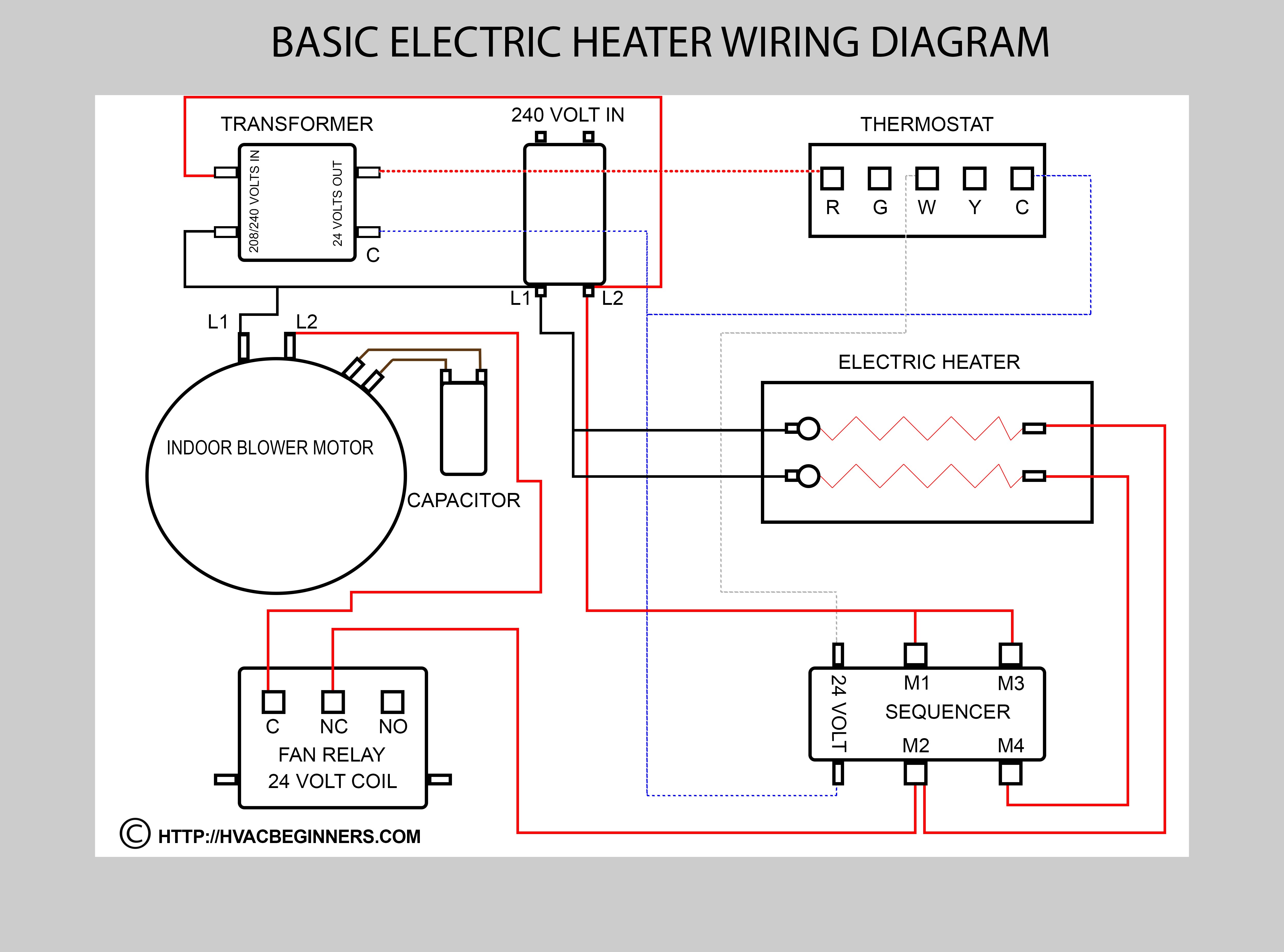 Wiring Diagram Electric Furnace Wire Muffle 5 Thermostat Cool Diagrams