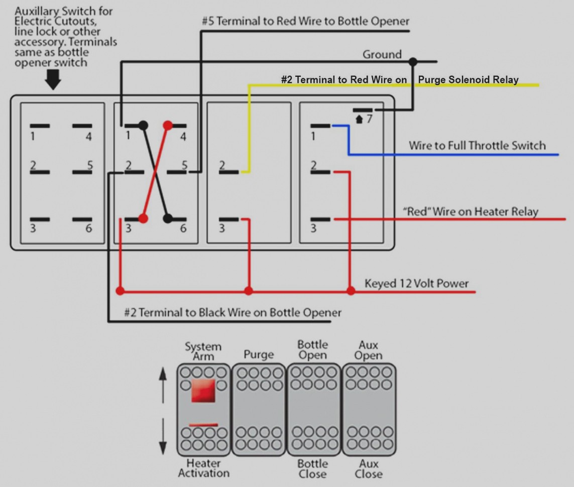 Beautiful Switch Panel Wiring Diagram 12v With Rocker For In 12V