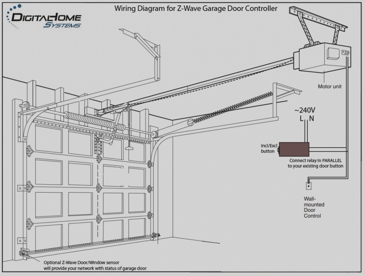 Wonderful Garage Door Sensor Wiring Diagram Genie Opener Doors