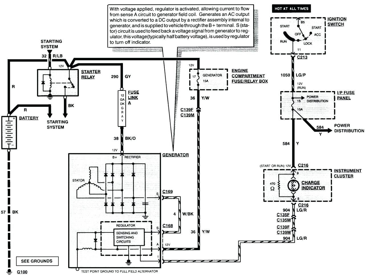 1990 Chevy 1500 Alternator Wiring Diagram 4 Wire For