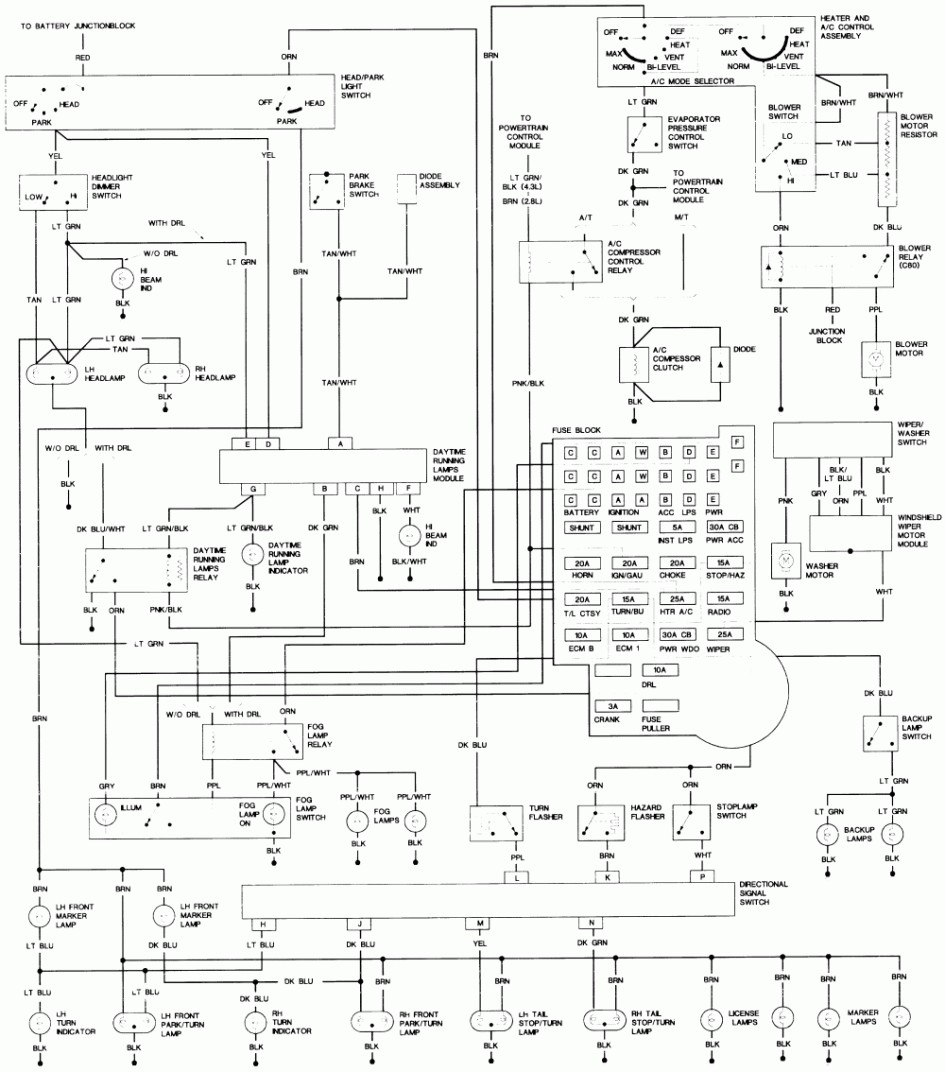 Chevrolet Blazer Wiring Diagramblazer Diagram For Chevy S10 Diagram Size