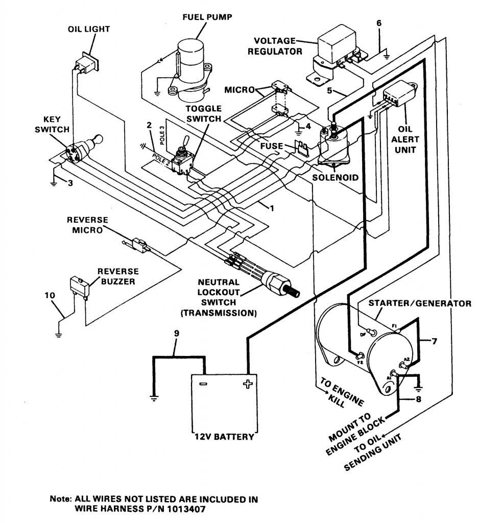 Club Car Ds Wiring Schematic 99 Diagram With Gas For To 9361024 Ingersoll Rand