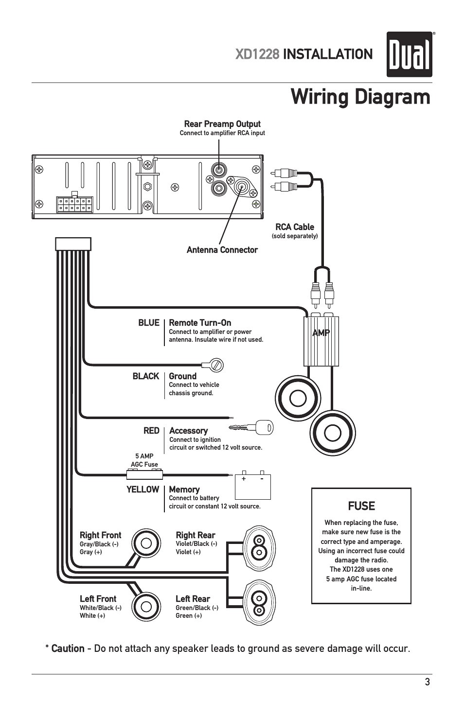 Dual Stereo Wiring Harness Diagram from mainetreasurechest.com
