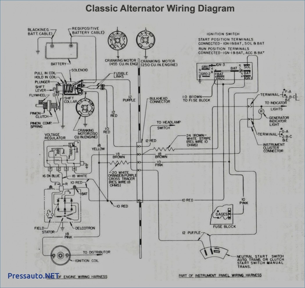 New Gm Alternator Wiring Diagram Internal Regulator Ford External Elegant