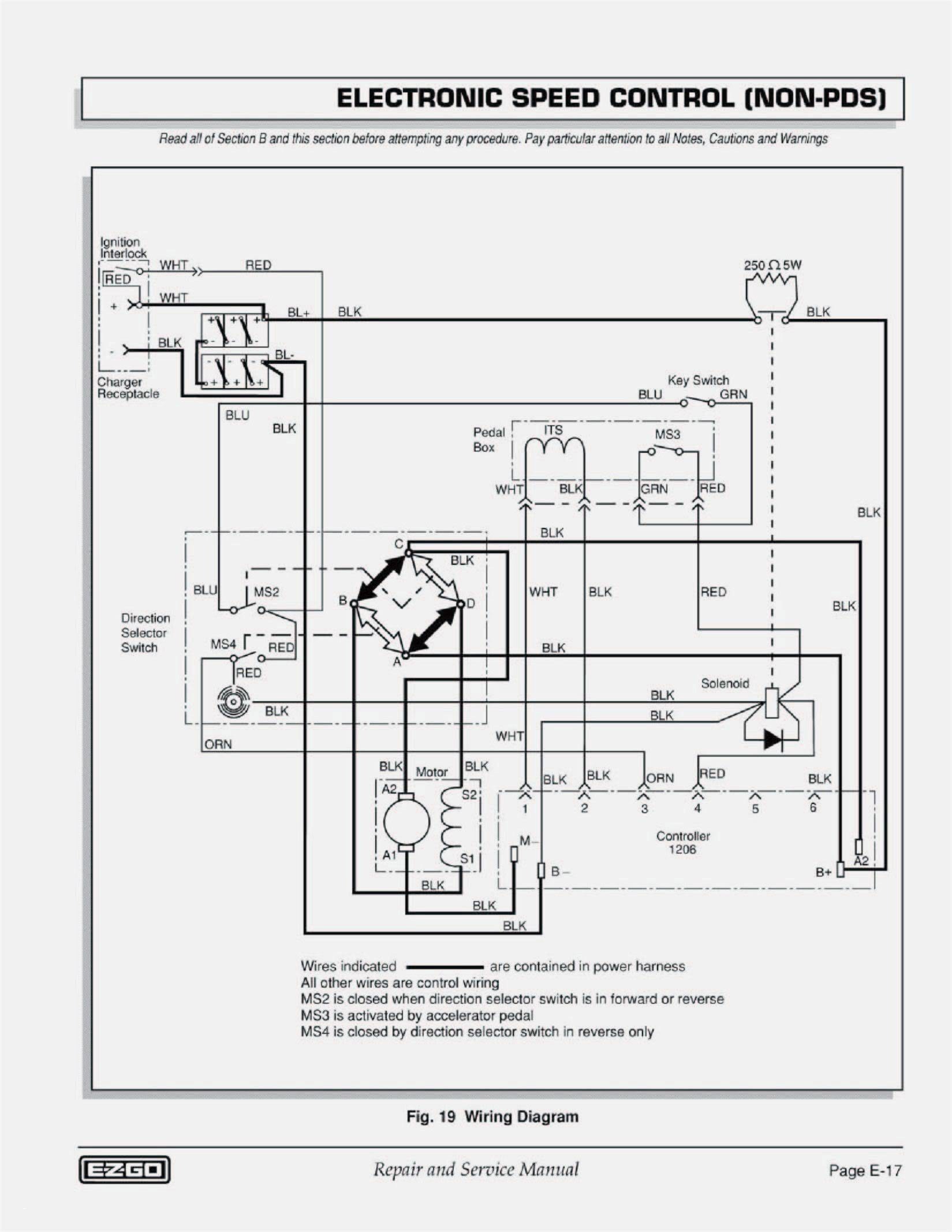 Battery Circuit Diagram Fresh Ez Go Golf Cart Battery Wiring Diagram New Amazing Ezgo Rxv Wiring