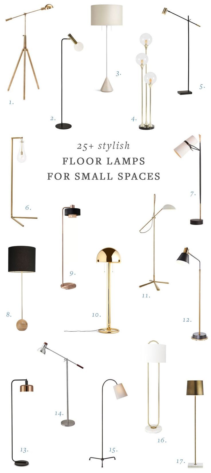 25 stylish floor lamps for your small space