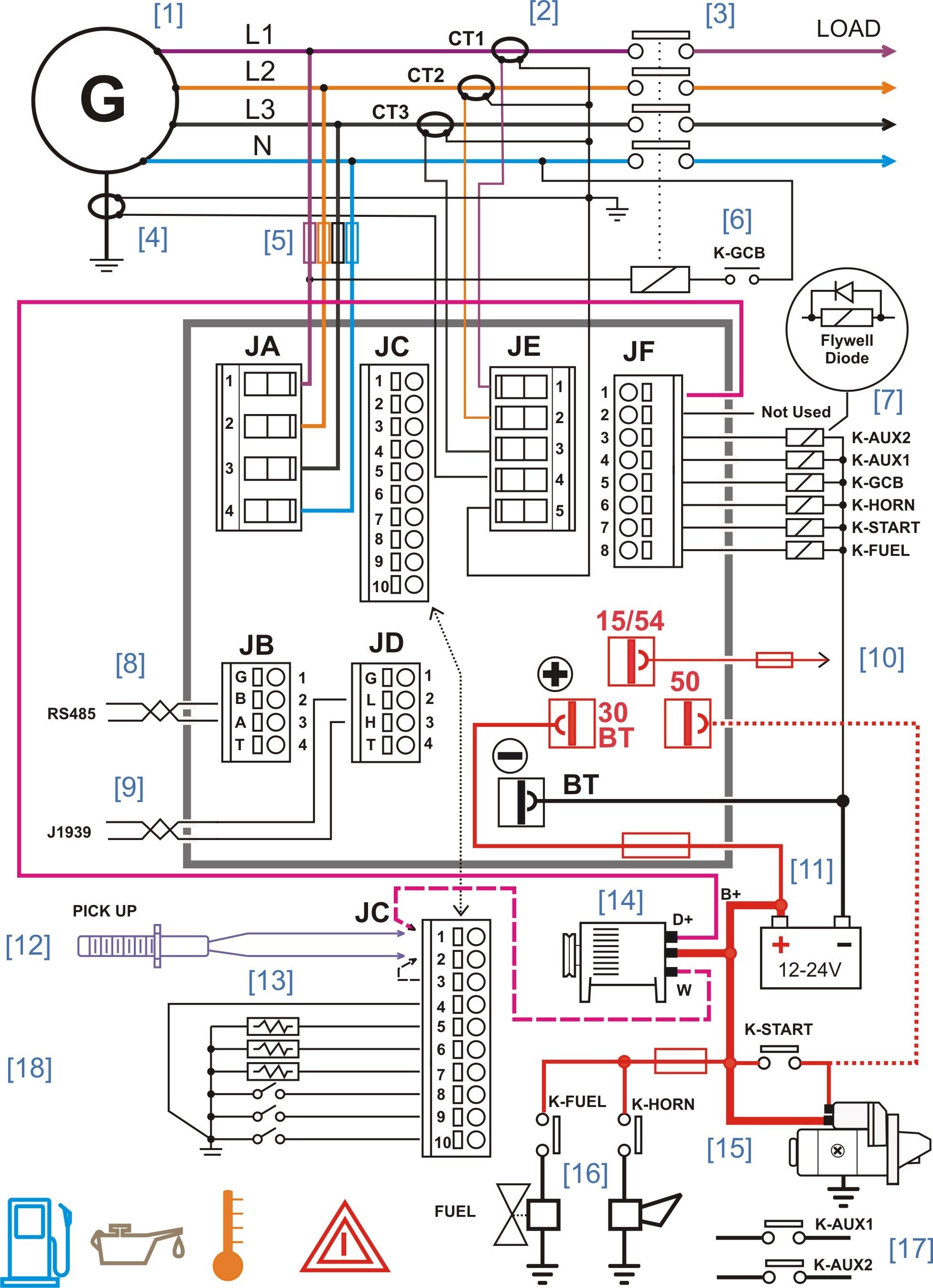 Diesel Generator Control Panel Wiring Diagram
