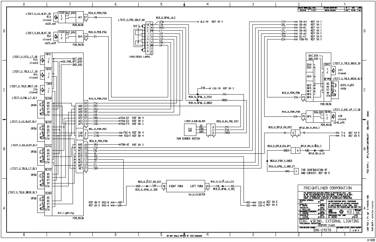 2002 Freightliner Columbia Fuse Diagram 2005 With Headlight Wiring