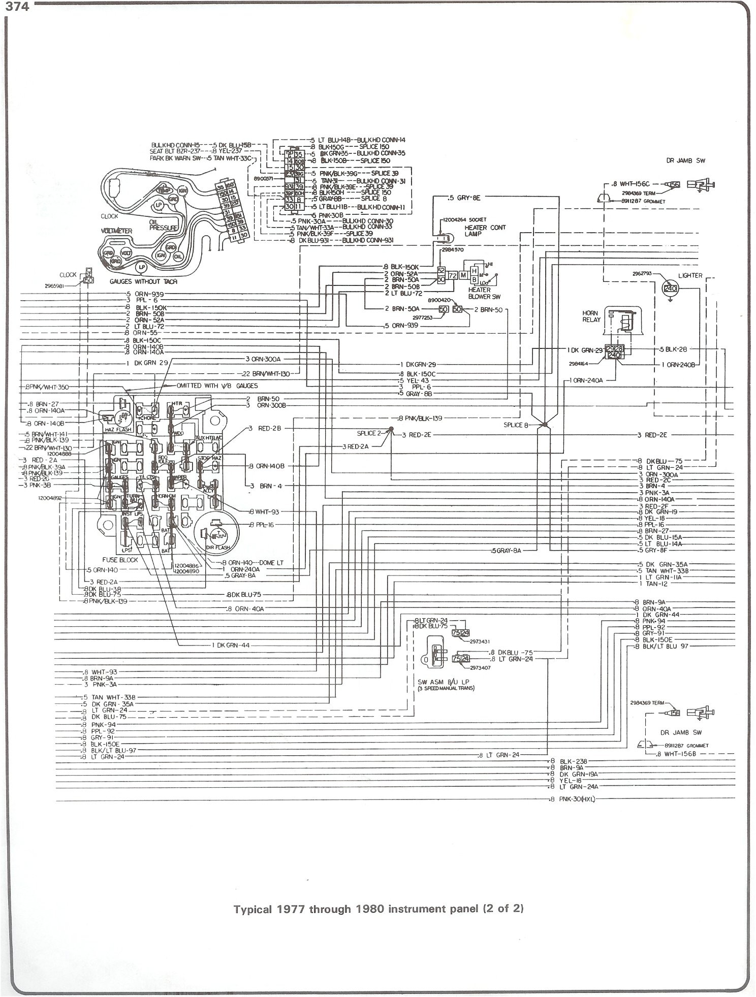 77 80 instrument pg2 with 78 chevy truck wiring diagram wiring diagram chevy starter solenoid wiring