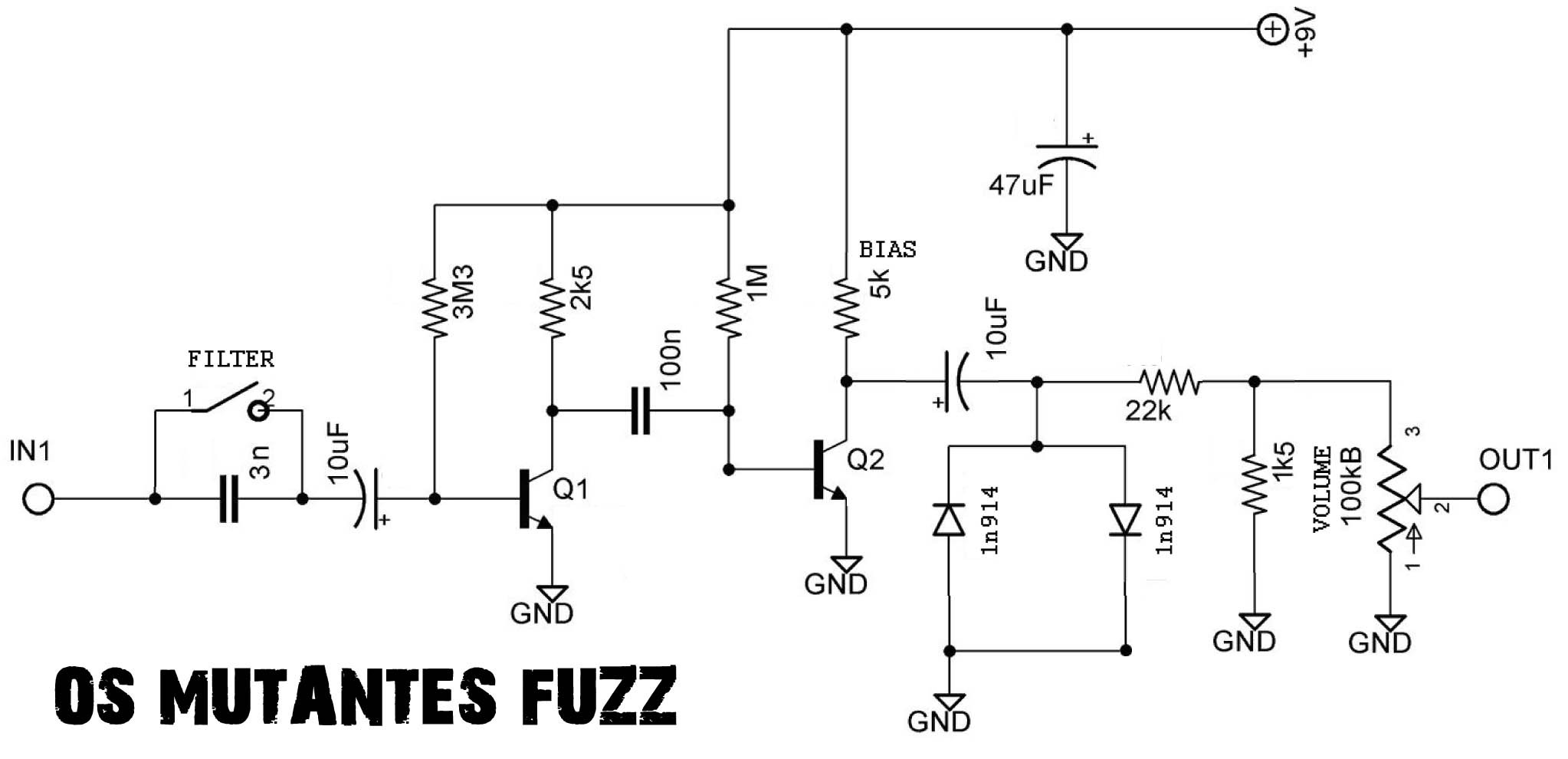 Get the Os Mutantes Fuzz schematic here [ ]