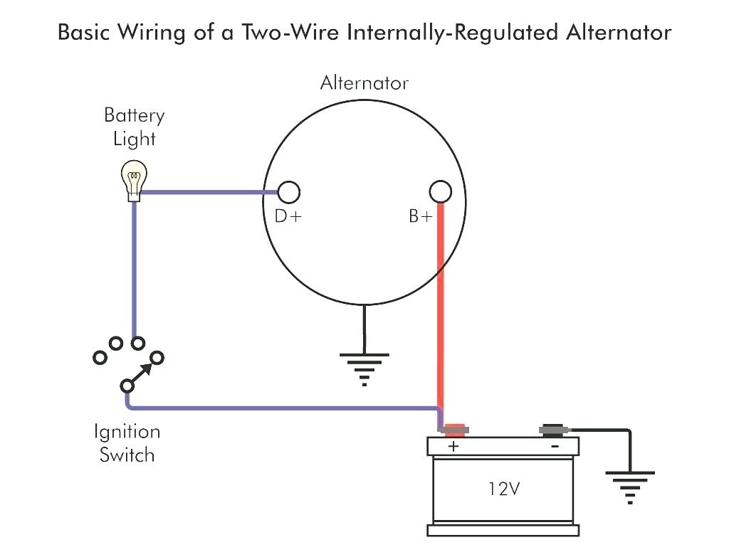 2wire Alternator Wiring Diagram Wiring Diagram Database