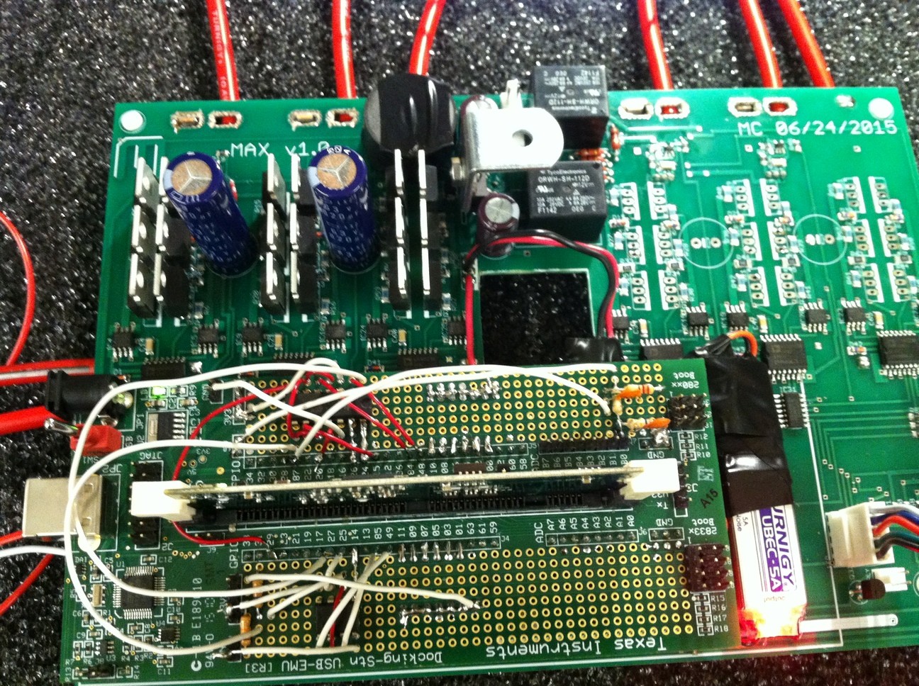 The board is ready for controlling one motor
