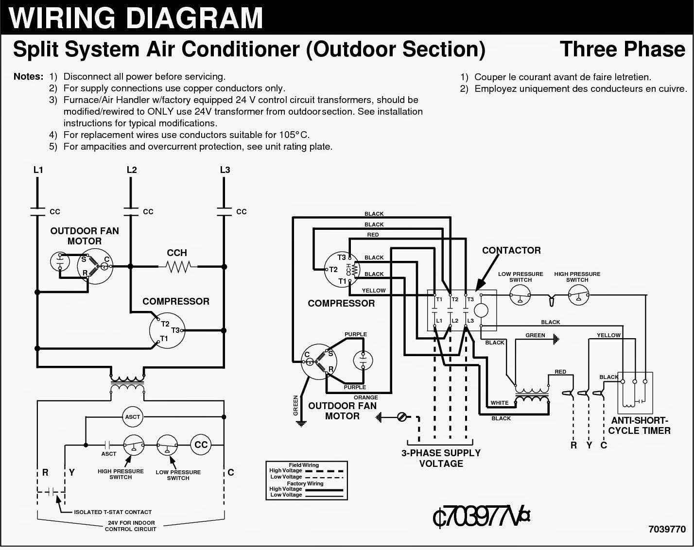 carrier air conditioner wiring diagram to 3 phase in wiring air conditioner schematics ac hvac