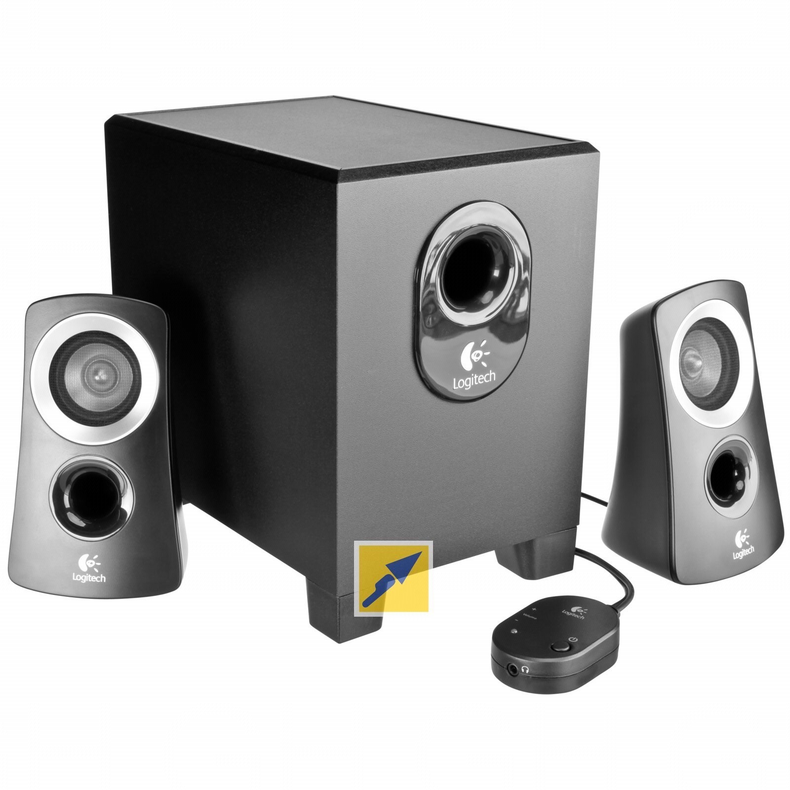 PC Lautsprecher Logitech Z 313 2 1 schwarz Speakers for desktop puters Hardware puters & accessories puter fice