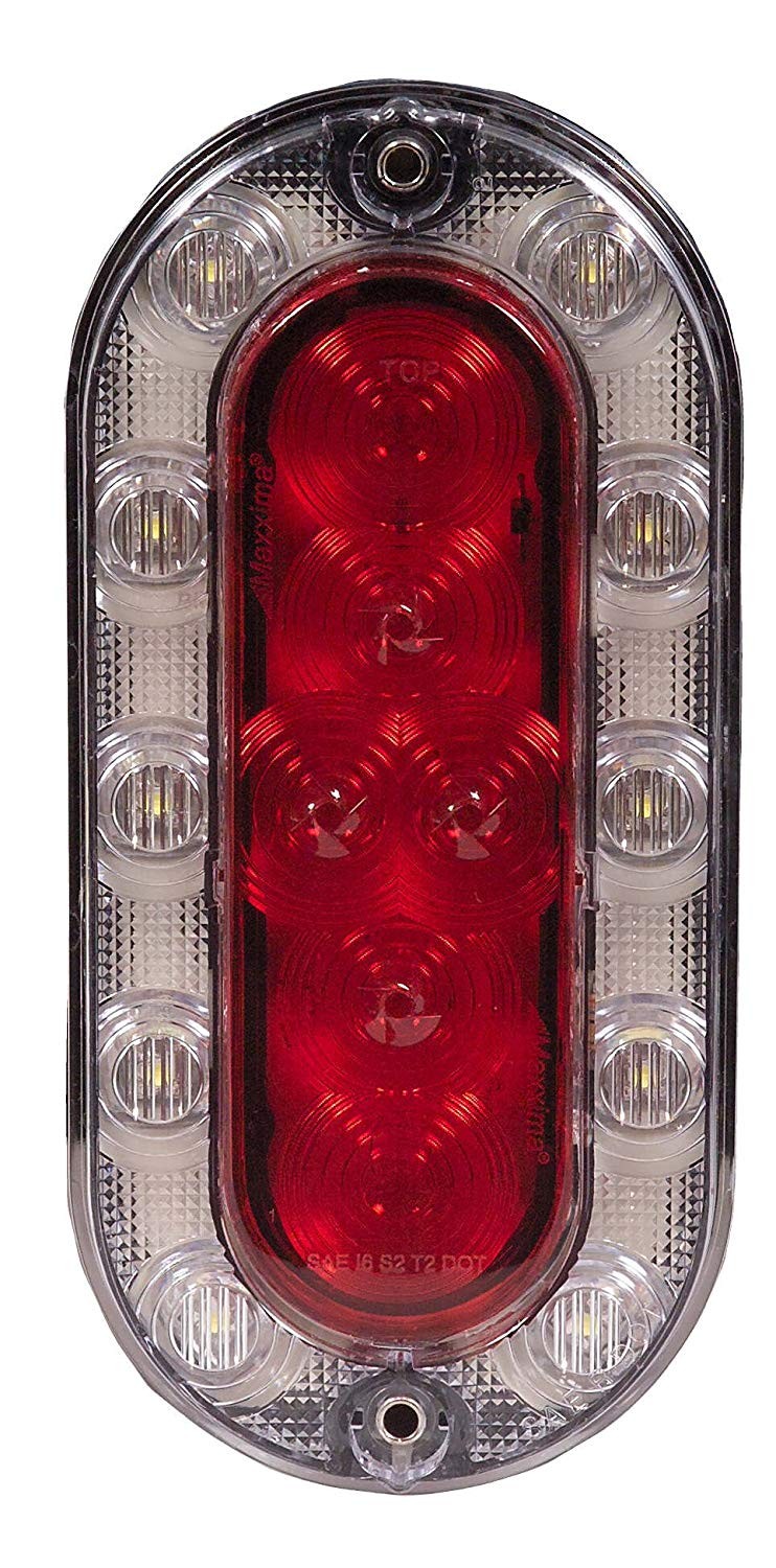 Amazon Maxxima M R 16 LED Hybrid Series Red White Oval LED Stop Tail Rear Turn and Backup Light Automotive