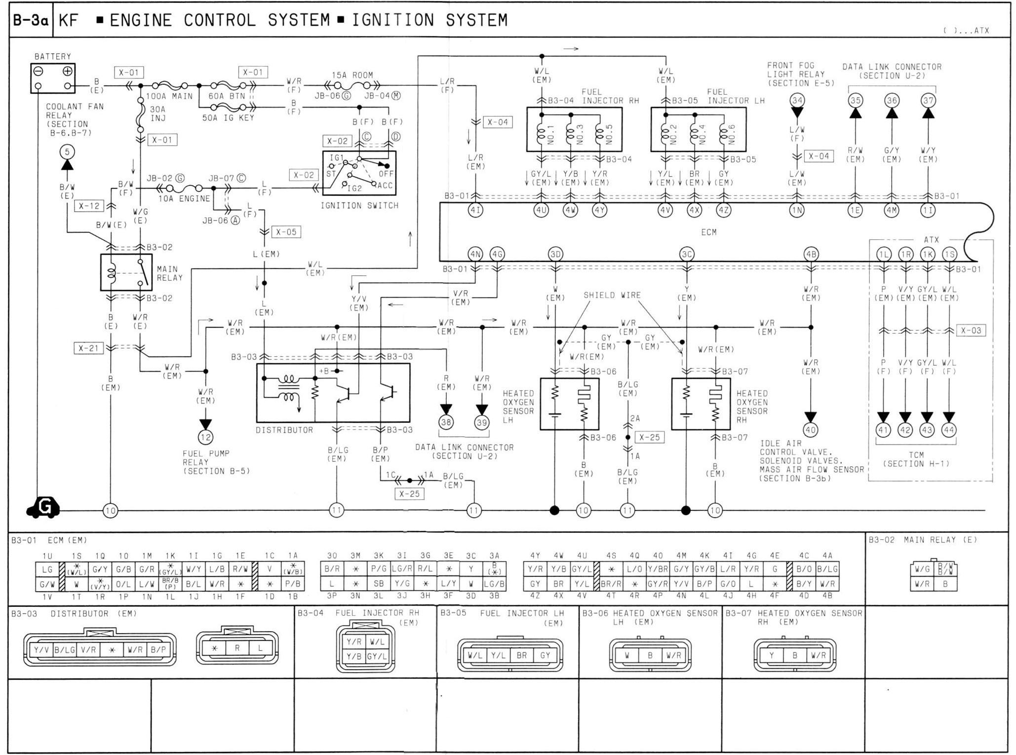 toyota engine diagram mazda 323 1993 wiring diagram wiring diagrams rh detoxicrecenze Mazda 323 BJ Relay Diagram Mazda Miata Wiring Diagram
