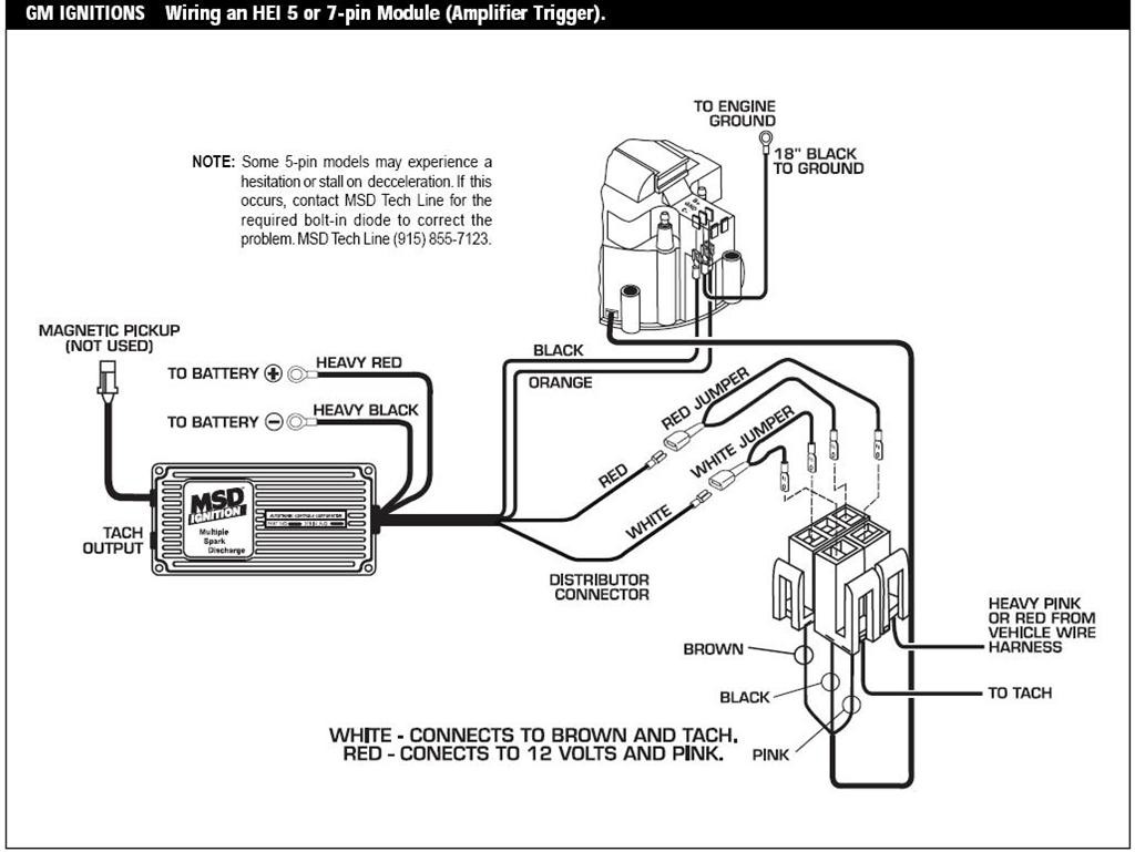 Msd Box Wiring Diagram How To Install 6al Hei Distributor And 6a Msd 6T Wiring Diagram Wiring A Msd 6al Box