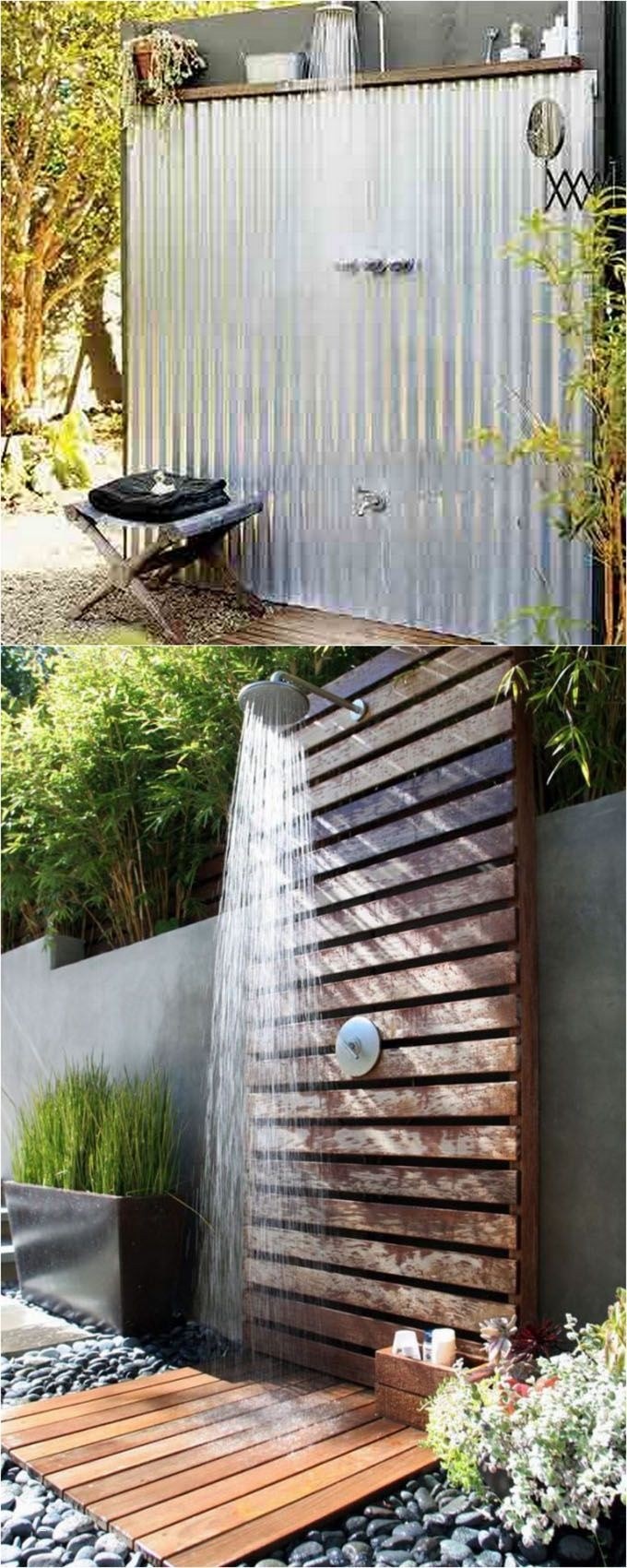 Corrugated Metal Outdoor Shower Beautiful 88 Best Outdoor Showers Pinterest