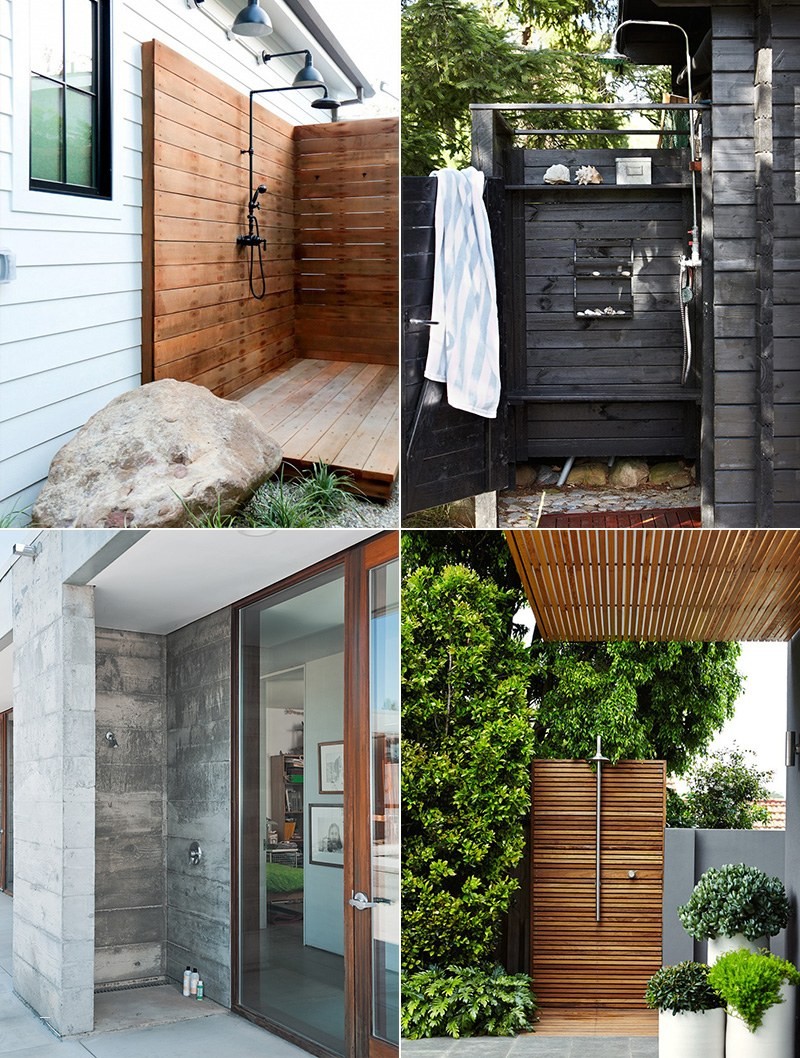 Corrugated Metal Outdoor Shower – Cool Home & Design Archives Bleubird