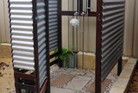 Outdoor Shower, Corrugated Metal New Corrugated Metal Outdoor Shower Inspirational Exteriors Excellent