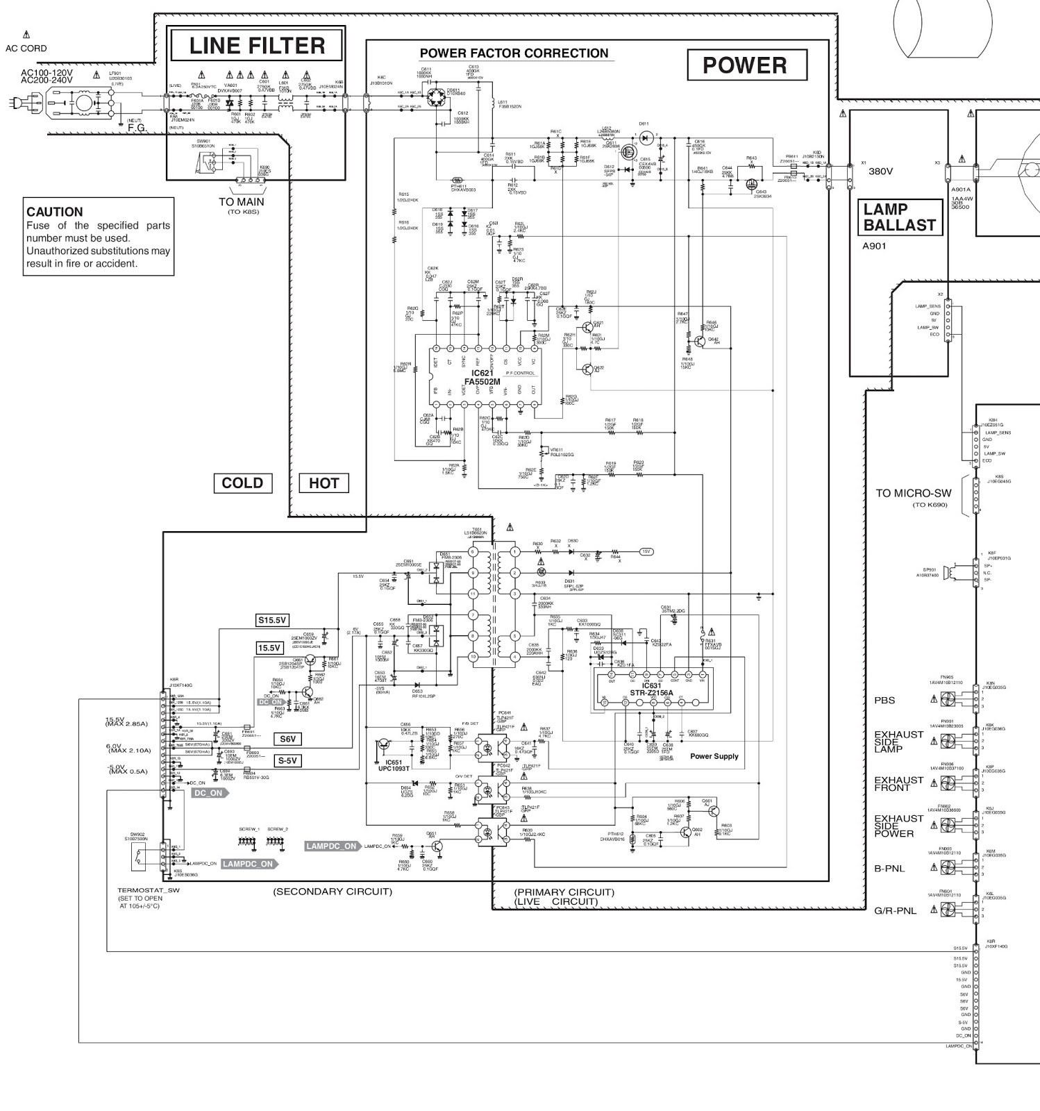 Sanyo Plc Xu87 Projector Power Supply Schematic Diagram Image To Enlarge electrical installation