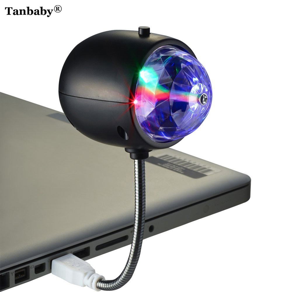 Tanbaby 2 in 1 USB RGB Stage Light & White LED Lamp DJ Desk Table Light Portable Illumination Colorful DMX Disco for Party KTV in Stage Lighting Effect from
