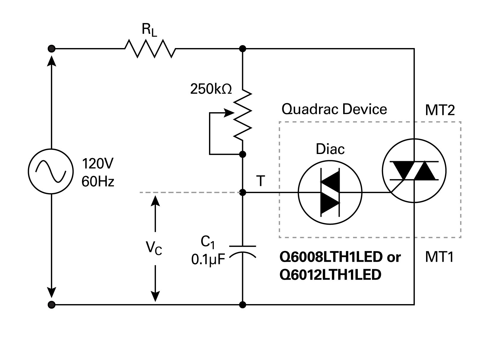 Simplifying Solid State Lighting Control In This Quadrac Based Dimming Circuit The Potentiometer Is With Built