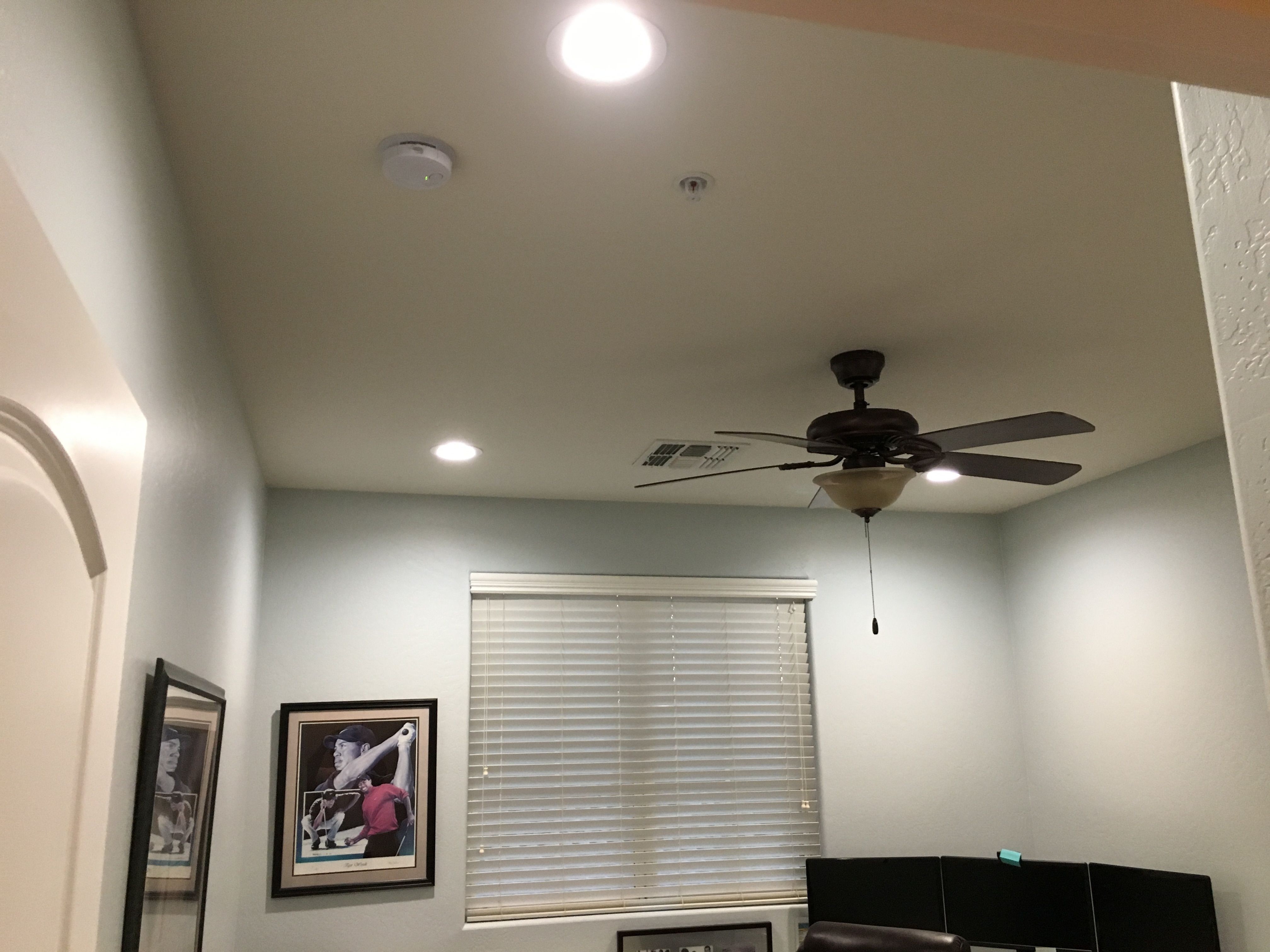 Installed 4x 6 inch 4000k LED recessed lights in a home office