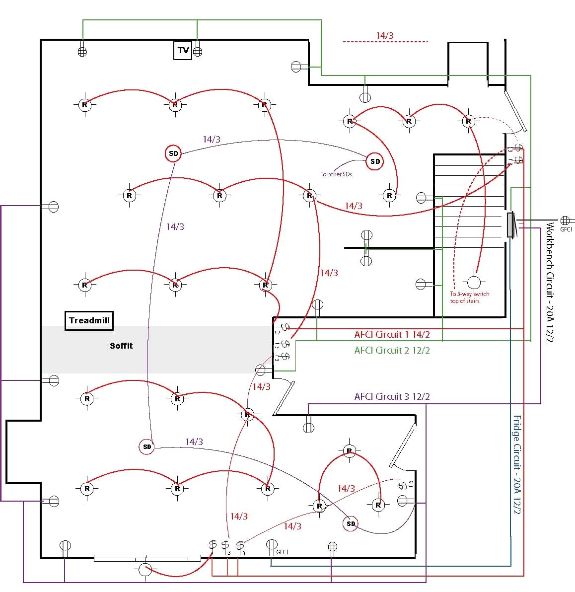Wiring Diagram For House Lighting Circuit And Fair Bedroom In Doorbell Wiring Schematic Wiring Schematics Bedroom