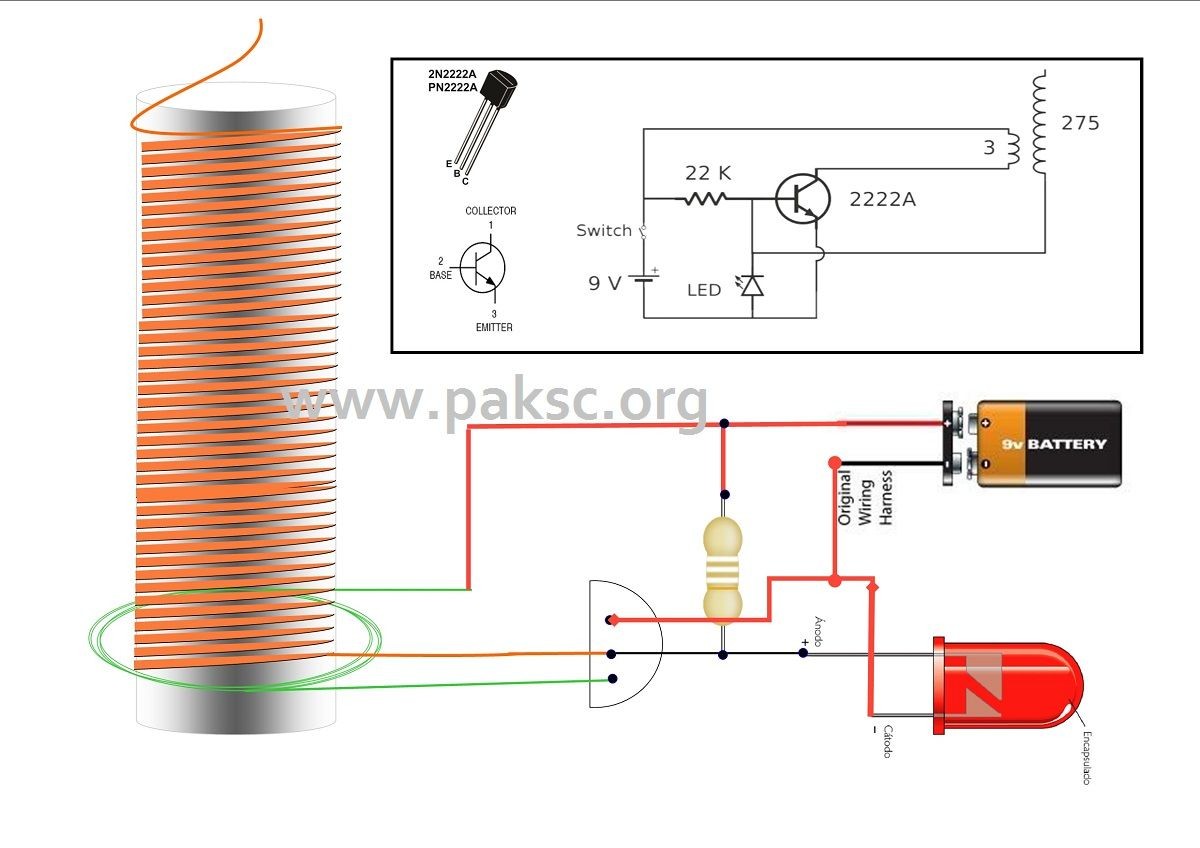 Simple solid state Tesla coil also called slayer exciter circuit diagram