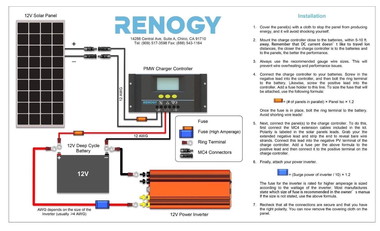 Renogy Setup Guide With Solar Panels Wiring Diagram Installation
